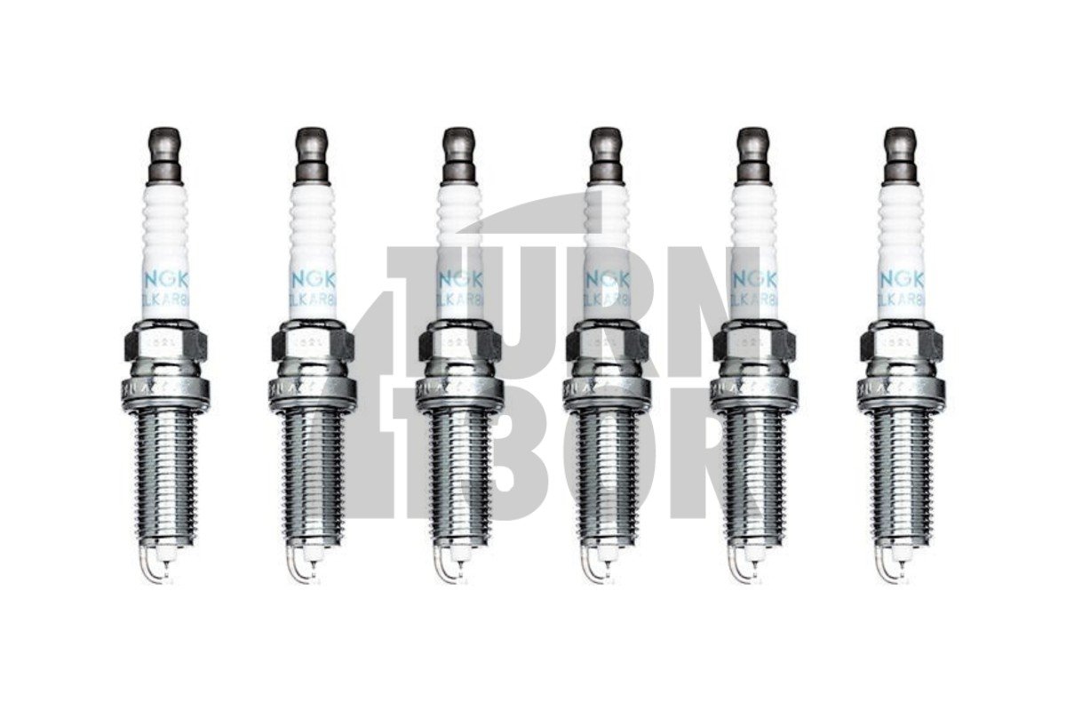 Spark plugs by NGK with the model SILZKBR8D8S designed for BMW M3 F80, M4 F8x, and M2 Comp F87